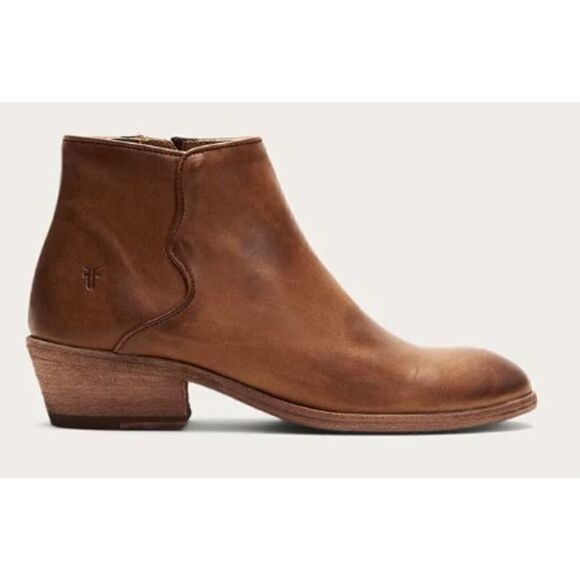 FRYE Carson Piping Bootie Caramel Size 7 NWT - Picture 2 of 5